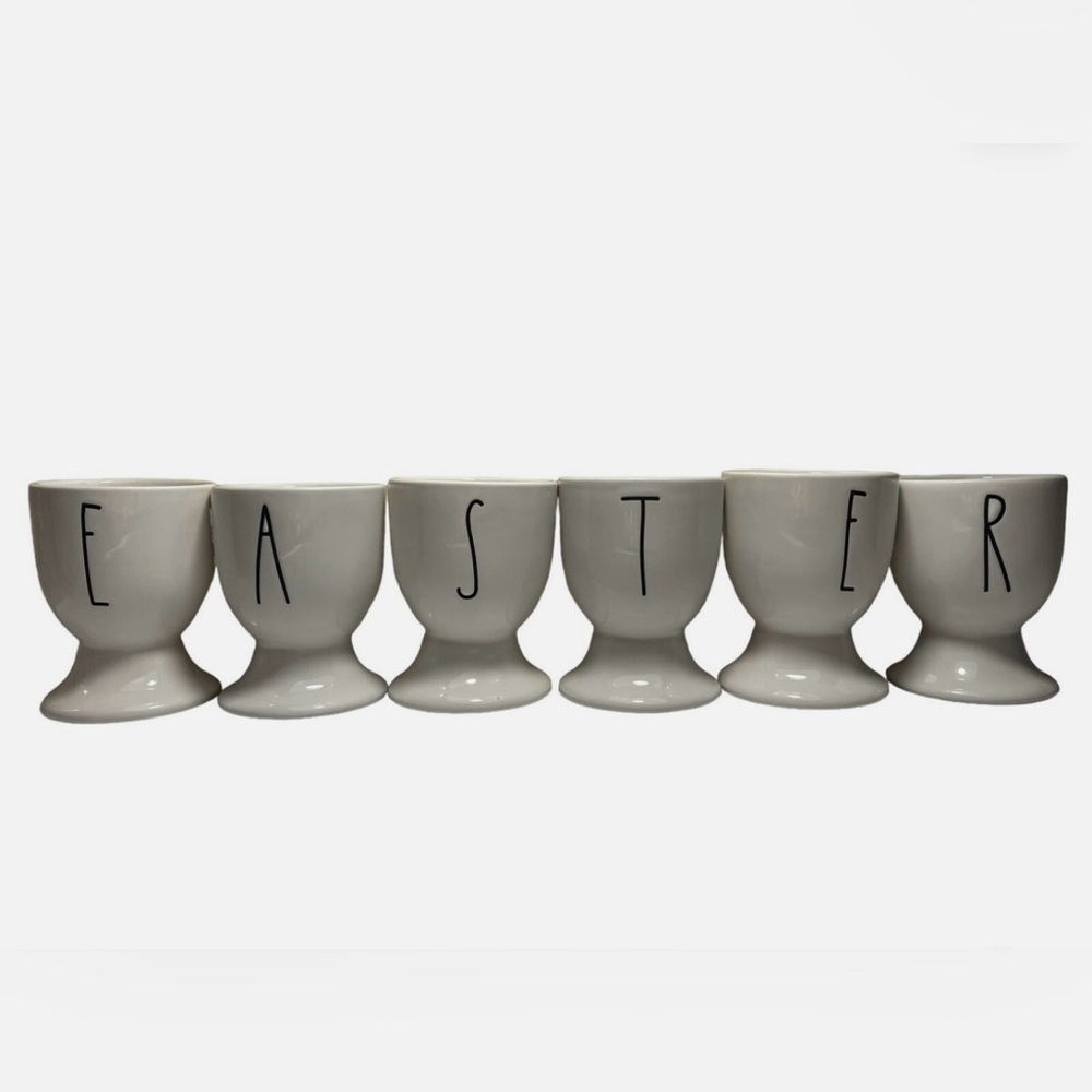 Rae Dunn EASTER Egg Cups, Set Of 6